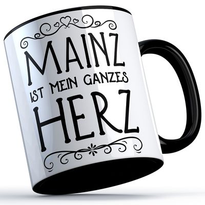 "Mainz ist mein ganzes Herz" Keramiktasse
