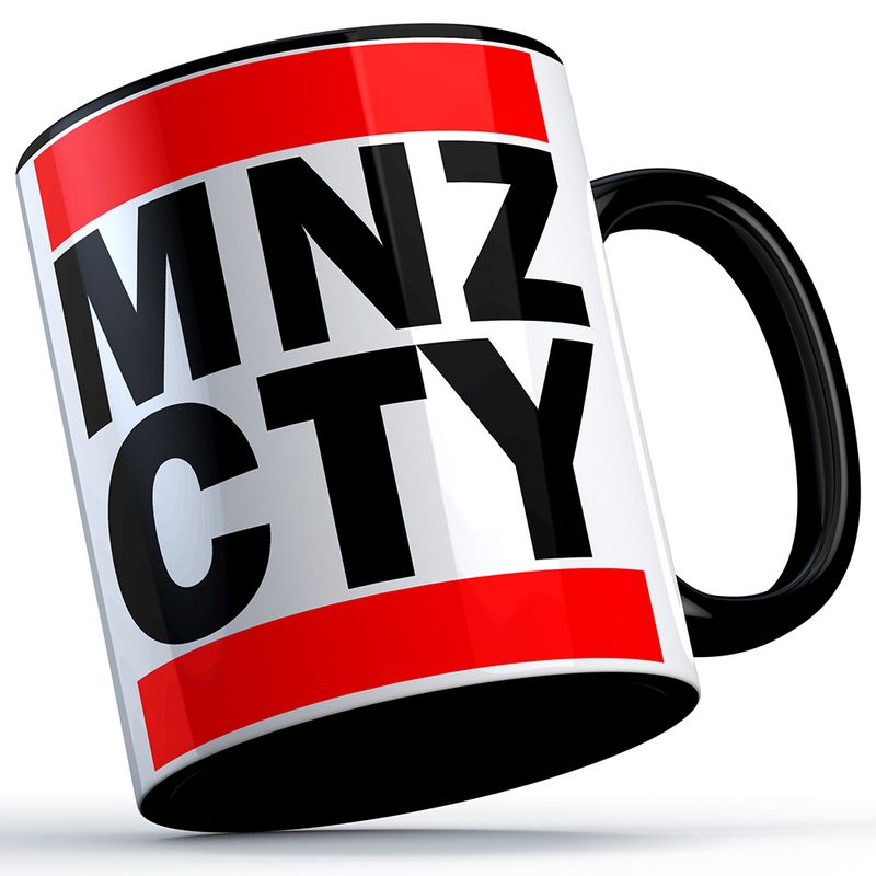 "MNZ CTY" Oldschool Keramiktasse