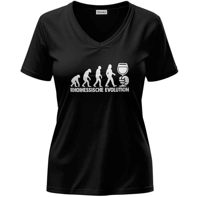 "Rhoihessische Evolution" T-Shirt (Damen)