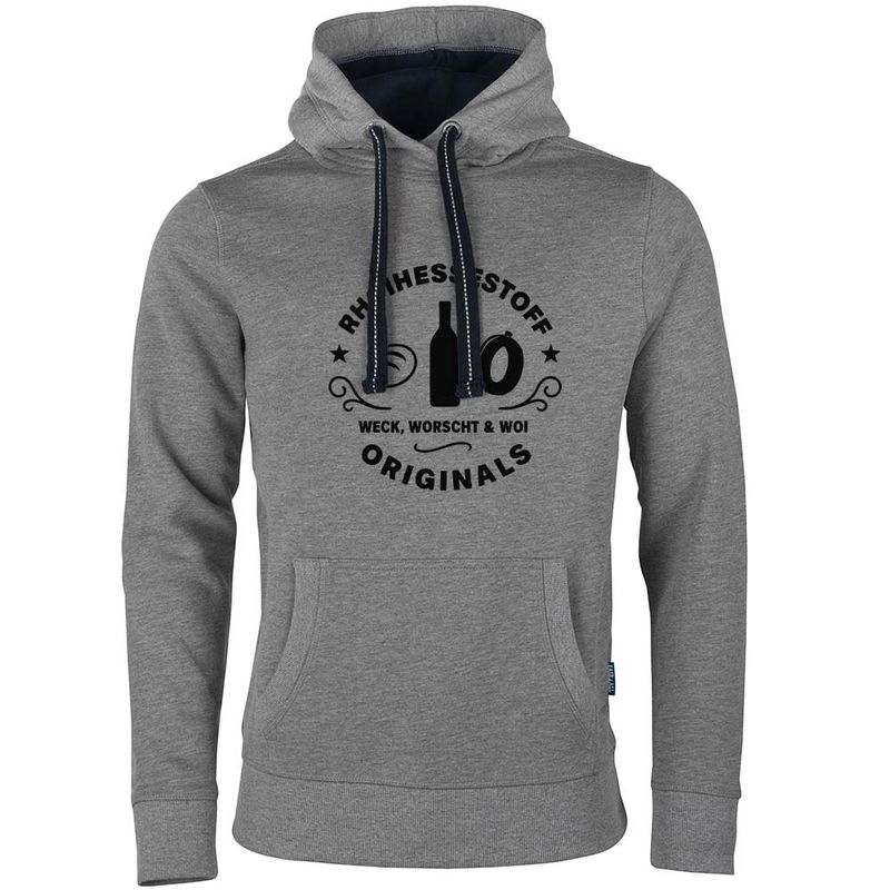 "Rhoihessestoff - Weck, Worscht & Woi" Luxury Hoodie (Unisex)