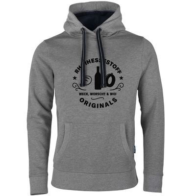 "Rhoihessestoff - Weck, Worscht & Woi" Luxury Hoodie (Unisex)