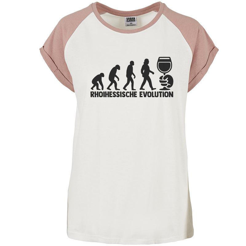 "Rhoihessische Evolution" Contrast T-Shirt by Urban Classics (Damen)