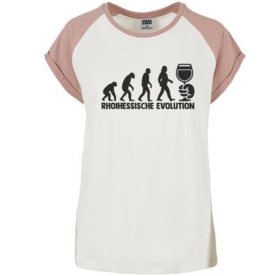 "Rhoihessische Evolution" Contrast T-Shirt by Urban Classics (Damen)