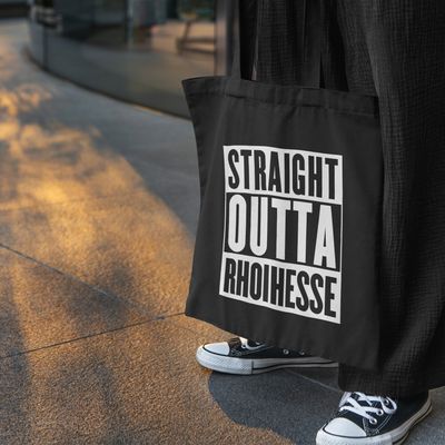 "Straight outta Rhoihesse" Jutebeutel