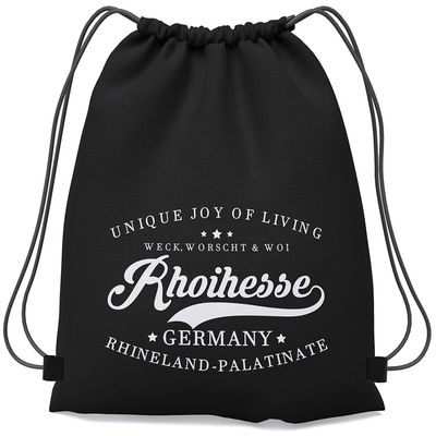 "Weck, Worscht & Woi - Rhoihesse!" Gym-Bag (Unisex)