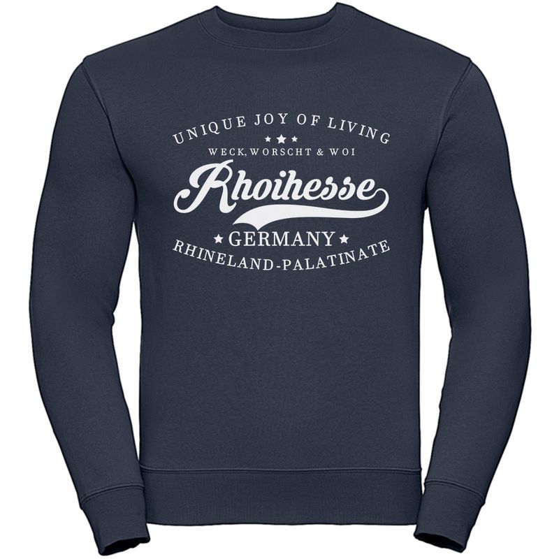 "Weck, Worscht & Woi - Rhoihesse!" Sweatshirt (Unisex)