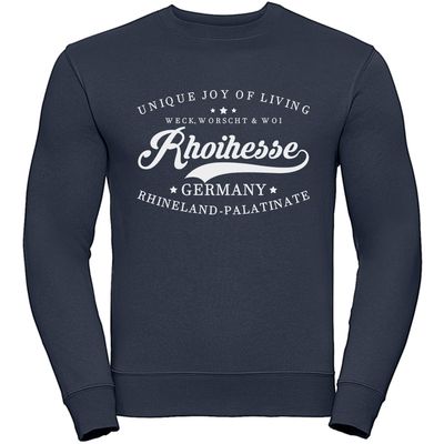 "Weck, Worscht & Woi - Rhoihesse!" Sweatshirt (Unisex)
