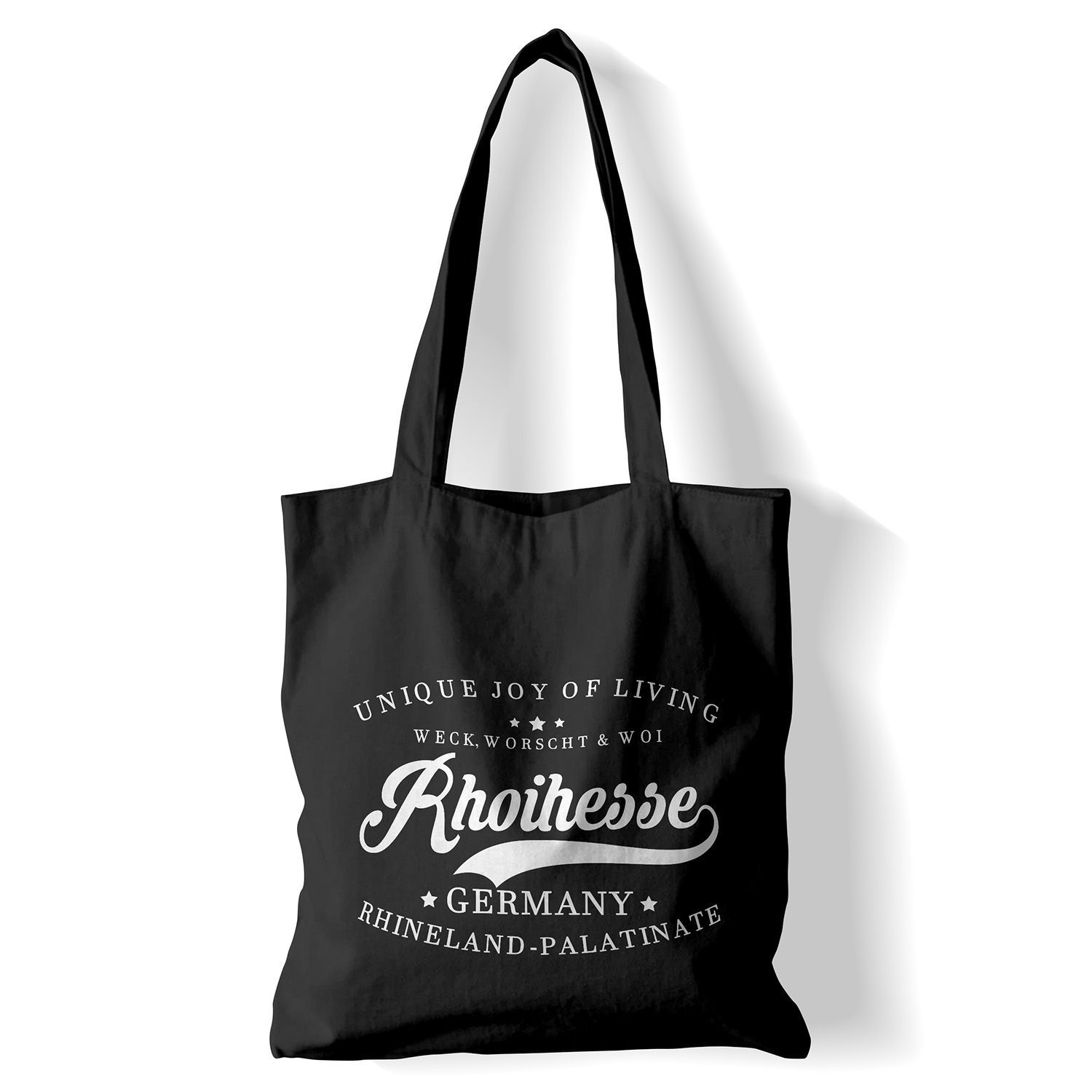 Kostenlose Zugabe: Rhoihesse-Jutebeutel (Farbe Schwarz)