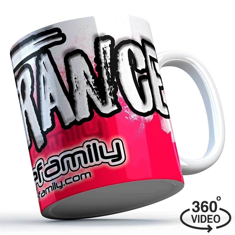 "I love Trance" Trancefamily Keramiktasse/Mug (Pink Edition) M1-TFC 11122