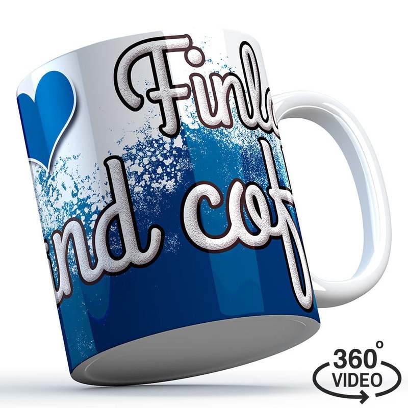 Finnland Tasse Finnland Tasse "I love Finland... and coffee"
