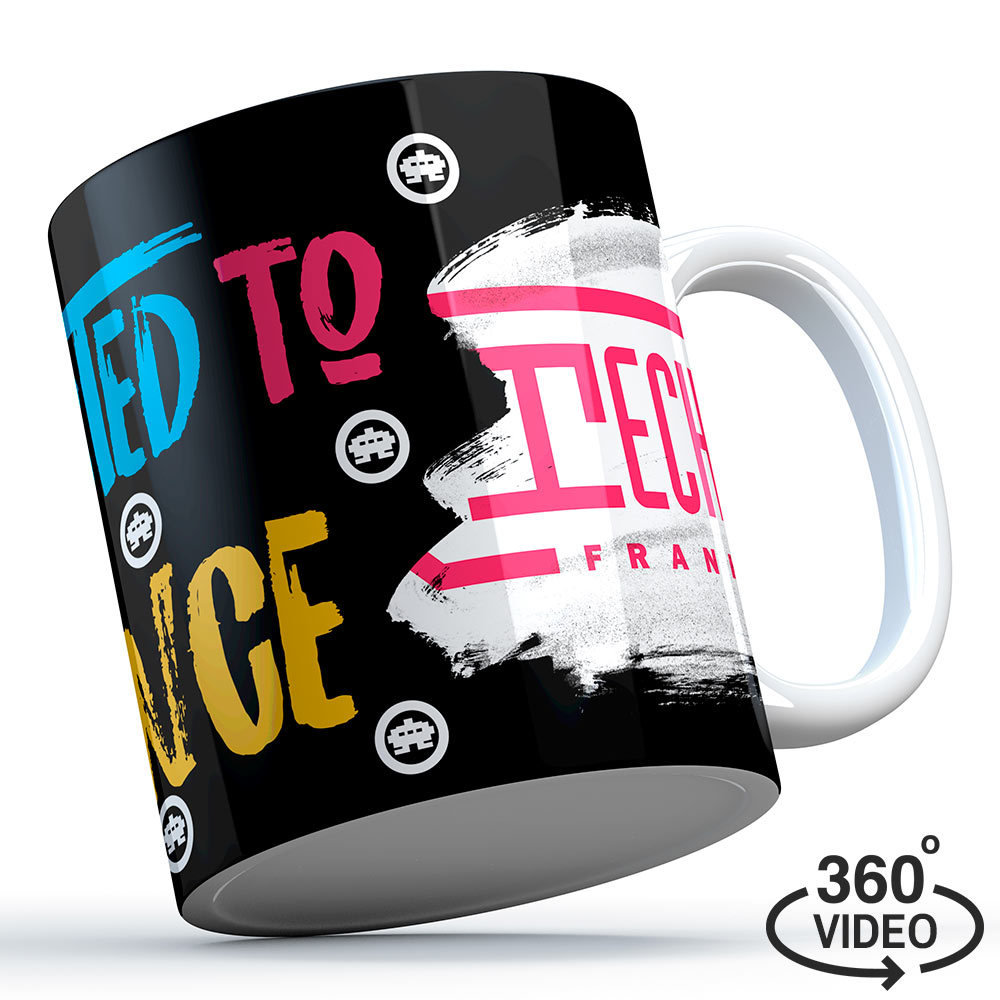 Technoclub Tasse "Addicted to Trance" 11135