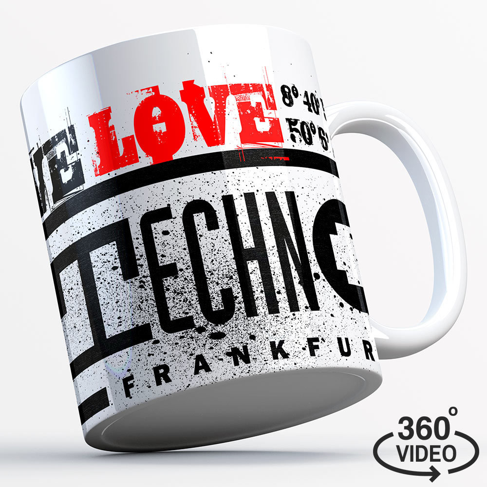 We love Technoclub Tasse "Graffiti"