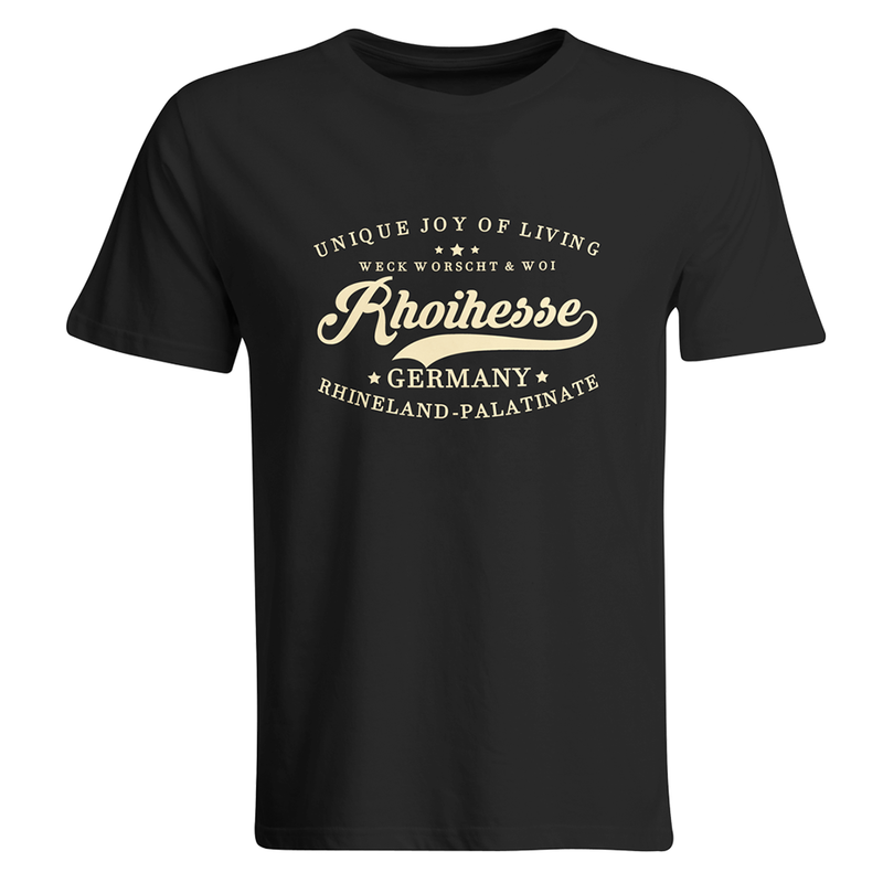 T-Shirt T-Shirt "Weck, Worscht & Woi! Rhoihesse" (Herren)
