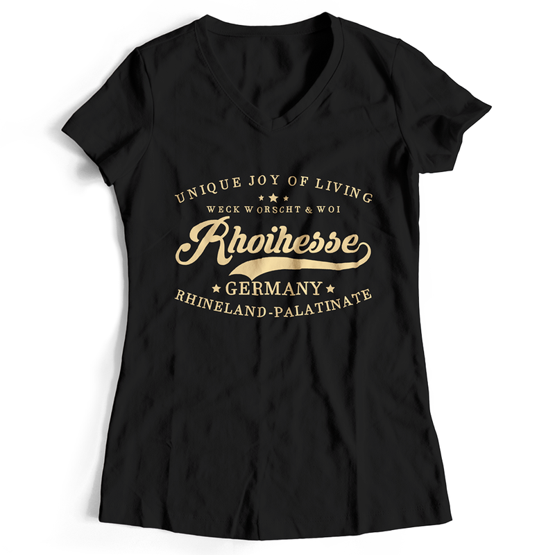 T-Shirt T-Shirt "Weck, Worscht & Woi! Rhoihesse" (Damen)