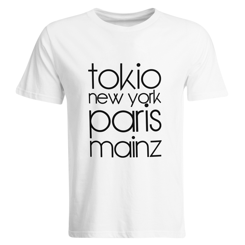 T-Shirt T-Shirt "Tokio, New York, Paris, Mainz" (Herren)