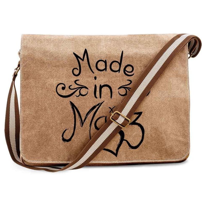 "Made in Mainz" Premium Messengertasche im Vintagelook