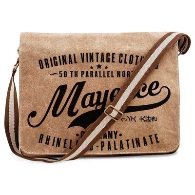 "50 th parallel North - Mayence" Premium Vintage Messengertasche für alle Mainzer