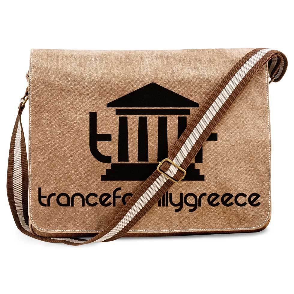 Trancefamily Greece Premium Messengerbag (Vintage Design)