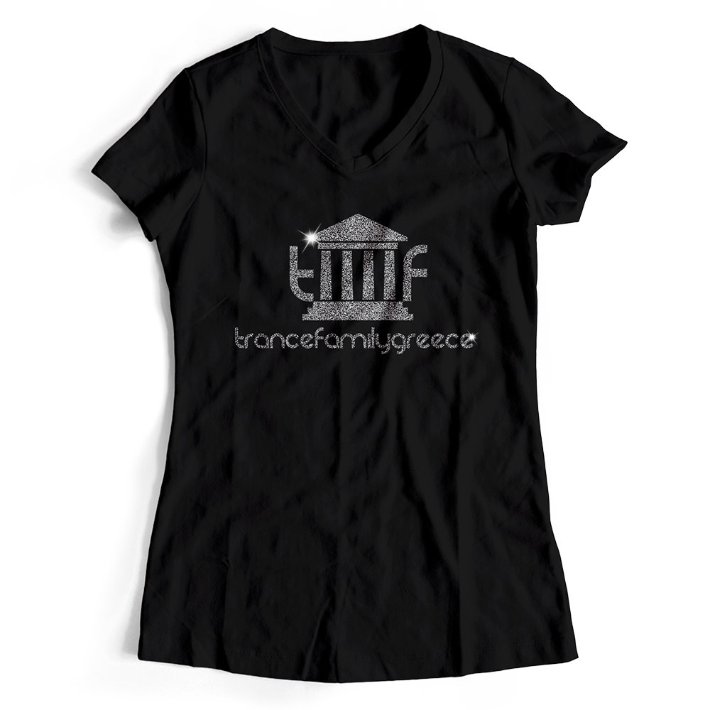 Trancefamily Greece T-Shirt MAGIC GLITTER EDITION (Women) Trancefamily Greece T-Shirt MAGIC GLITTER EDITION (Women)