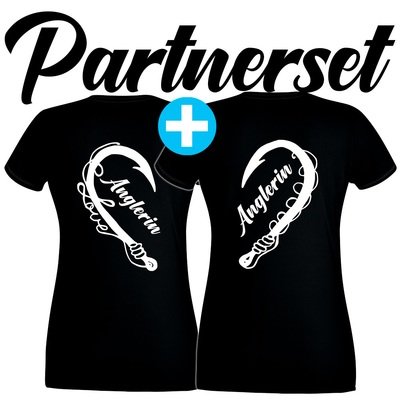 "Anglerin & Anglerin" T-Shirt Partnerset