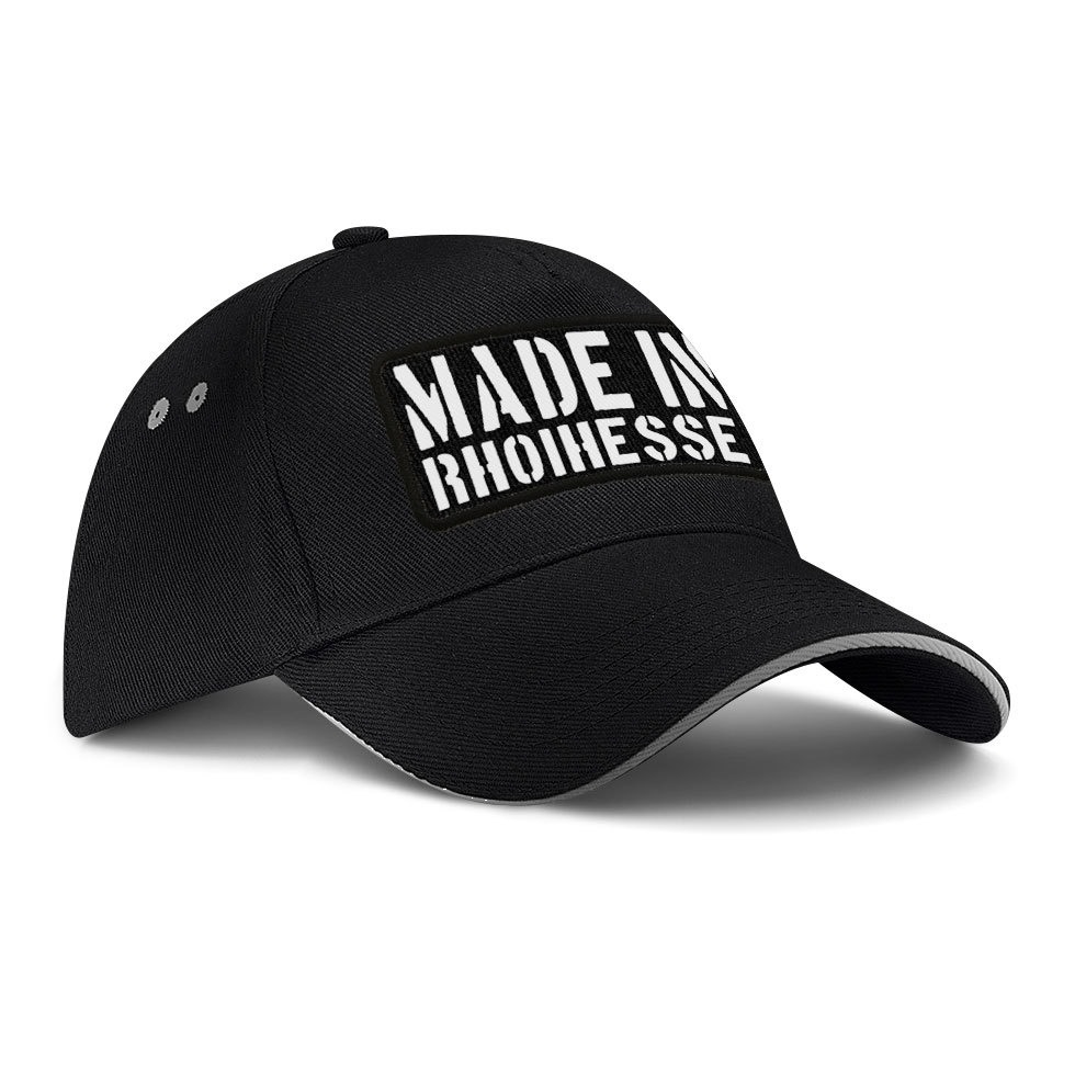 "Made in Rhoihesse" Basecap mit gewebtem Patch M1-RHL 10982