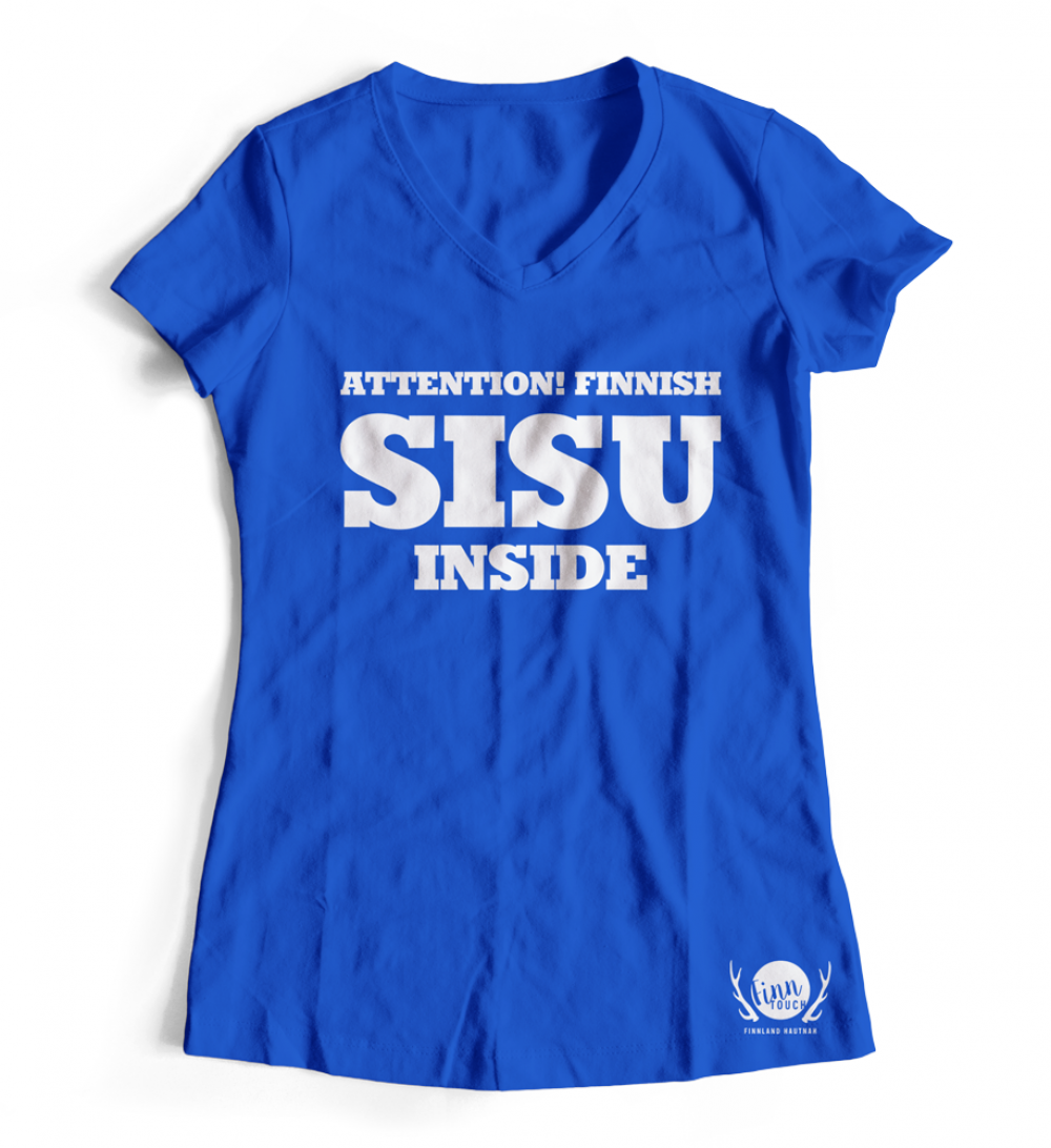 Girlieshirt "Attention! Finnish SISU inside"