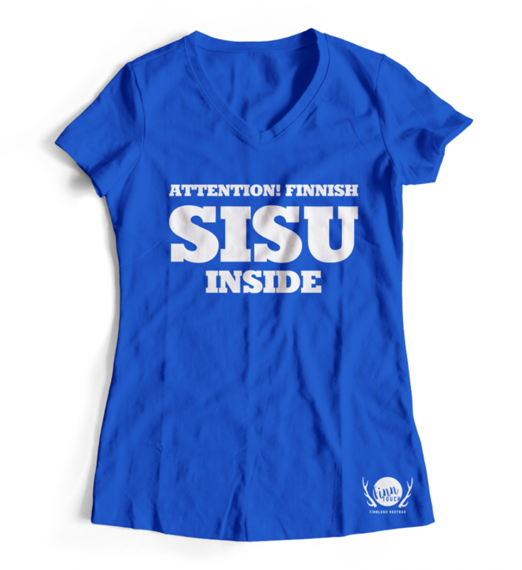 Girlieshirt Girlieshirt "Attention! Finnish SISU inside"