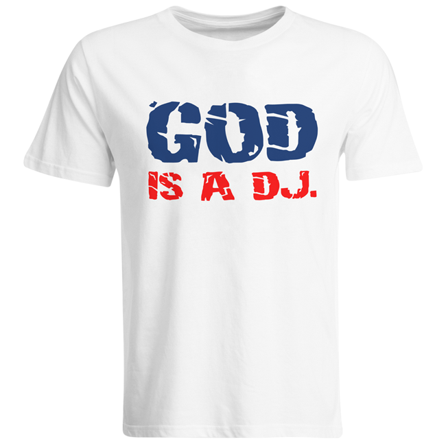 God is a DJ. (#trancefamily T-Shirt Men)