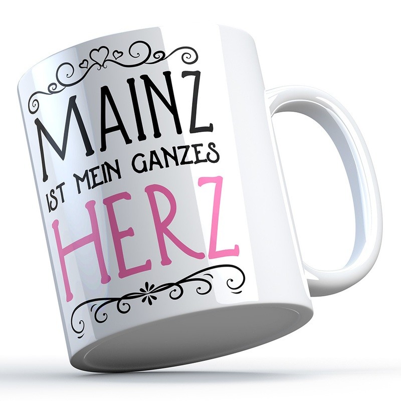 "Mainz ist mein ganzes Herz" Keramiktasse