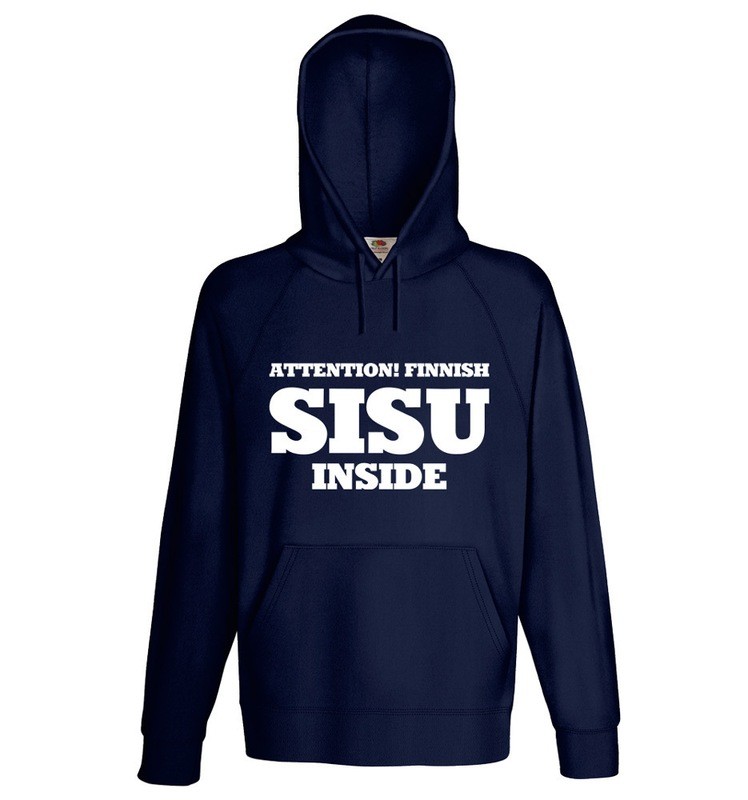 "Attention! Finnish SISU inside" Hoodie (Unisex)