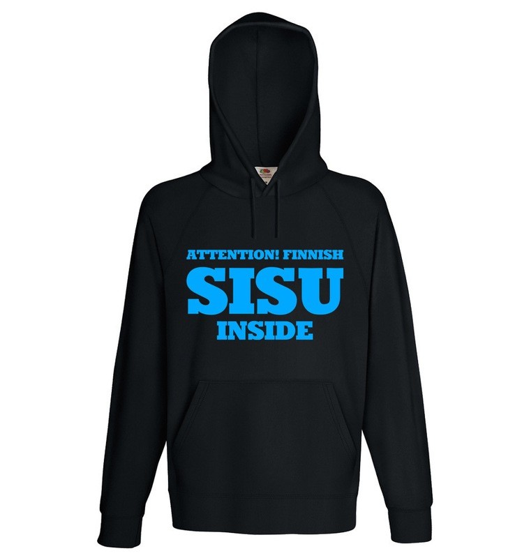 "Attention! Finnish SISU inside" Hoodie (Unisex)