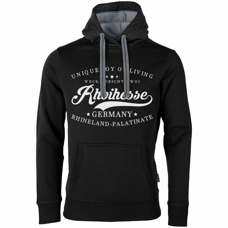 "Weck, Worscht & Woi - Rhoihesse!" Luxury Hoodie (Unisex)