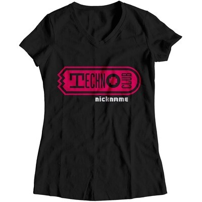 Technoclub T-Shirt mit individuellem Twitch-Nickname (Women) Technoclub T-Shirt mit individuellem Twitch-Nickname (Women)