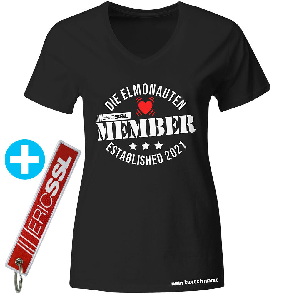 Official ERIC SSL Member-Shirt inkl. besticktem Schlüsselanhänger (Women)