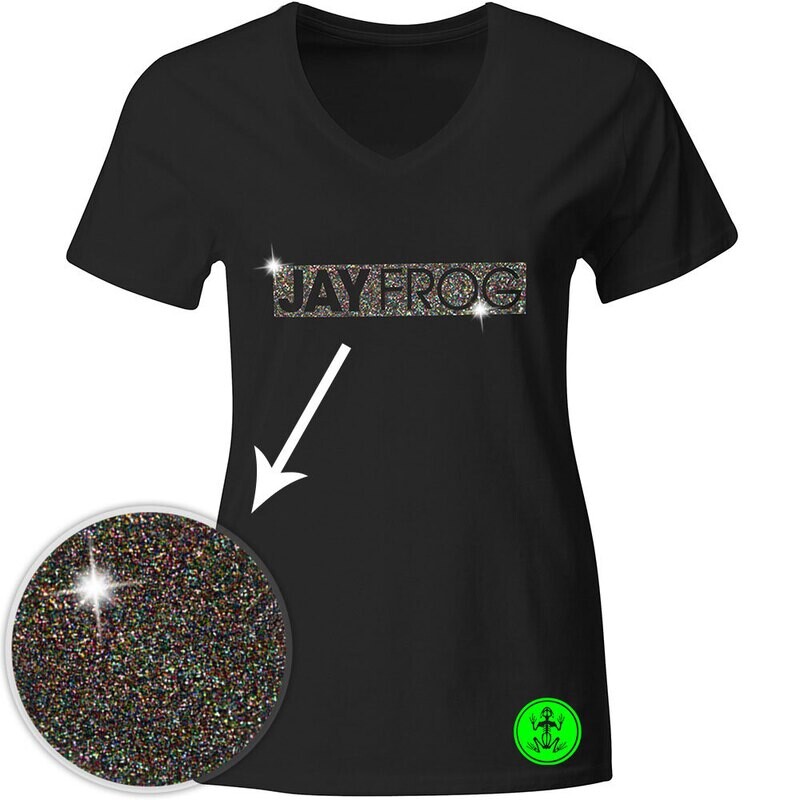 Jay Frog Magic Glitter T-Shirt (Glitter mehrfarbig / Women ) Jay Frog Magic Glitter T-Shirt (Glitter mehrfarbig / Women )