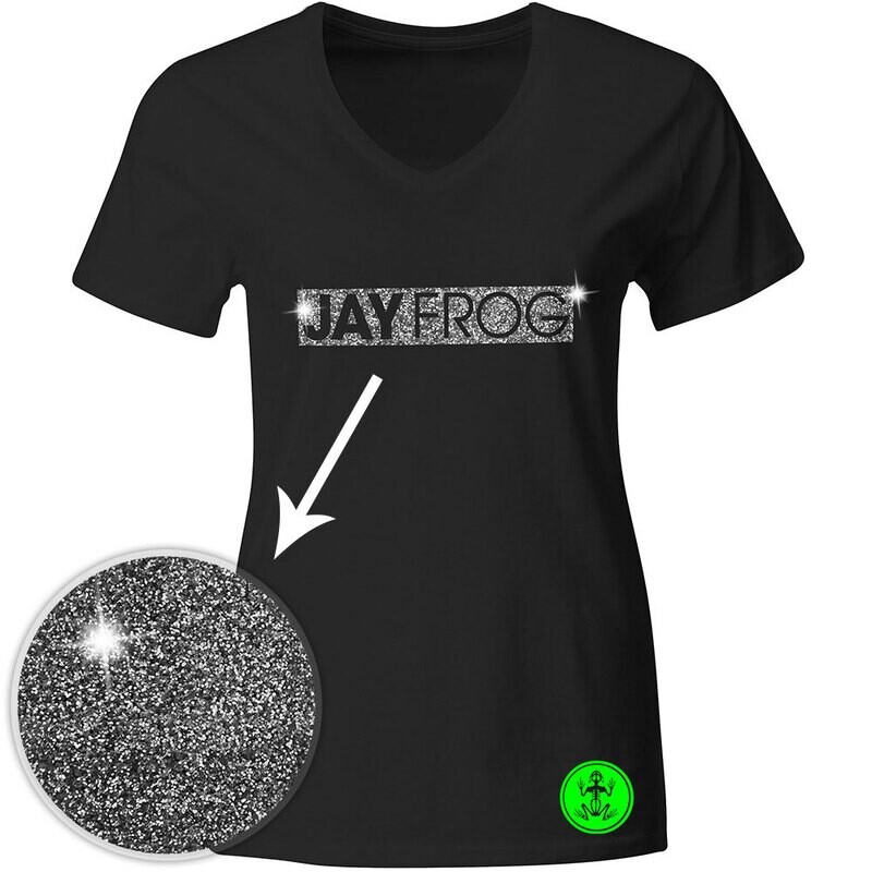 Jay Frog Magic Glitter T-Shirt (Glitter silber / Women ) Jay Frog Magic Glitter T-Shirt (Glitter silber / Women )