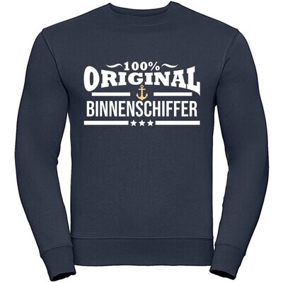 "100% original Binnenschiffer" Authentic Sweatshirt