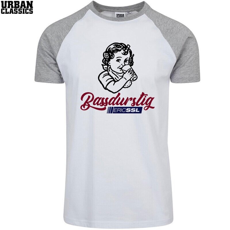 Eric SSL "Bassdurstig" Contrast T-Shirt by Urban Classics (Men)