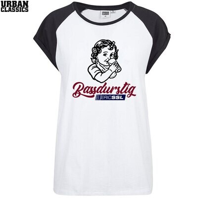 Eric SSL "Bassdurstig" Contrast T-Shirt by Urban Classics (Women)