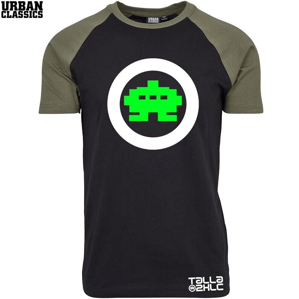 Space Invader Talla 2XLC Contrast T-Shirt by Urban Classics (Men)