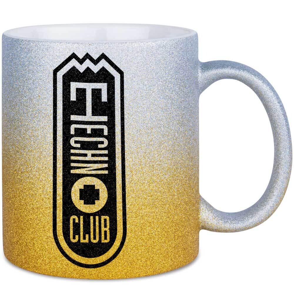 Technoclub Glitter-Mug (Upright Logo)