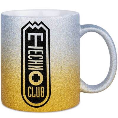 Technoclub Glitter-Mug (Upright Logo)