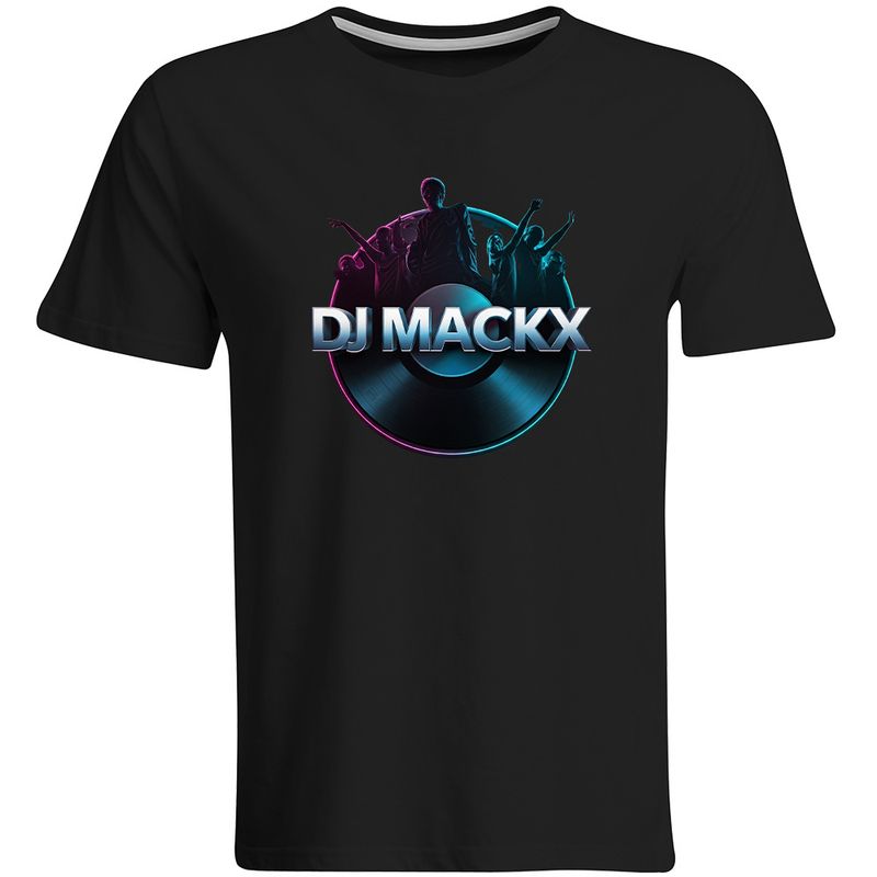 DJ Mackx T-Shirt | Round-Logo (Men)