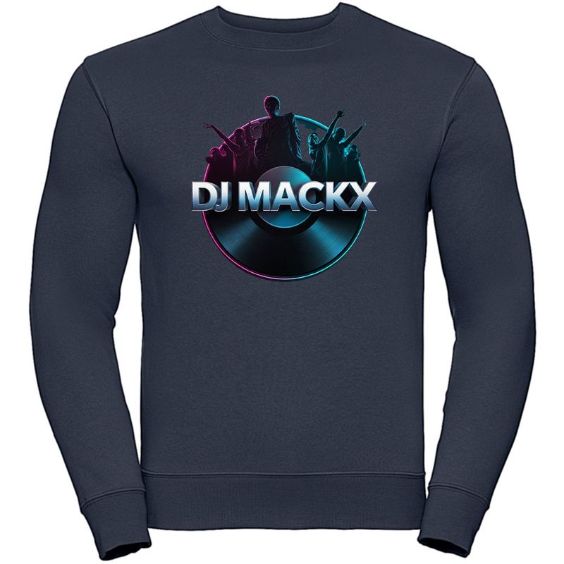 DJ Mackx Authentic Sweatshirt | Round-Logo (Unisex) DJ Mackx Authentic Sweatshirt | Round-Logo (Unisex)
