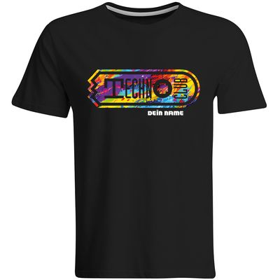 Technoclub "Colorful Explosion" T-Shirt mit individuellem Namen (Men)