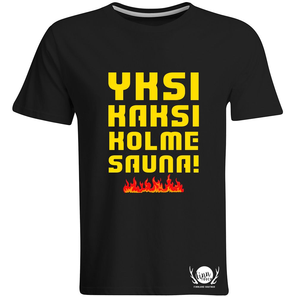 "Yksi Kaksi Kolme Sauna!" T-Shirt (Men)