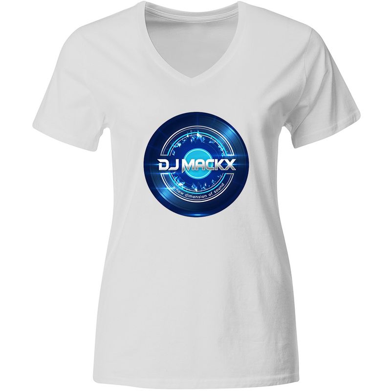 DJ Mackx T-Shirt | Blue Vinyl (Women)