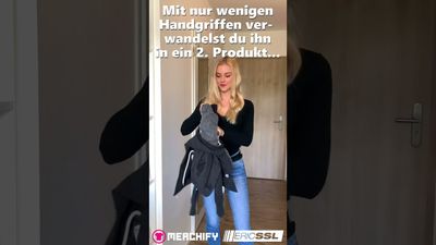 Eric SSL Elmonauten Zip-Hoodie mit integriertem Festival-Bag (Unisex) by Quikflip©