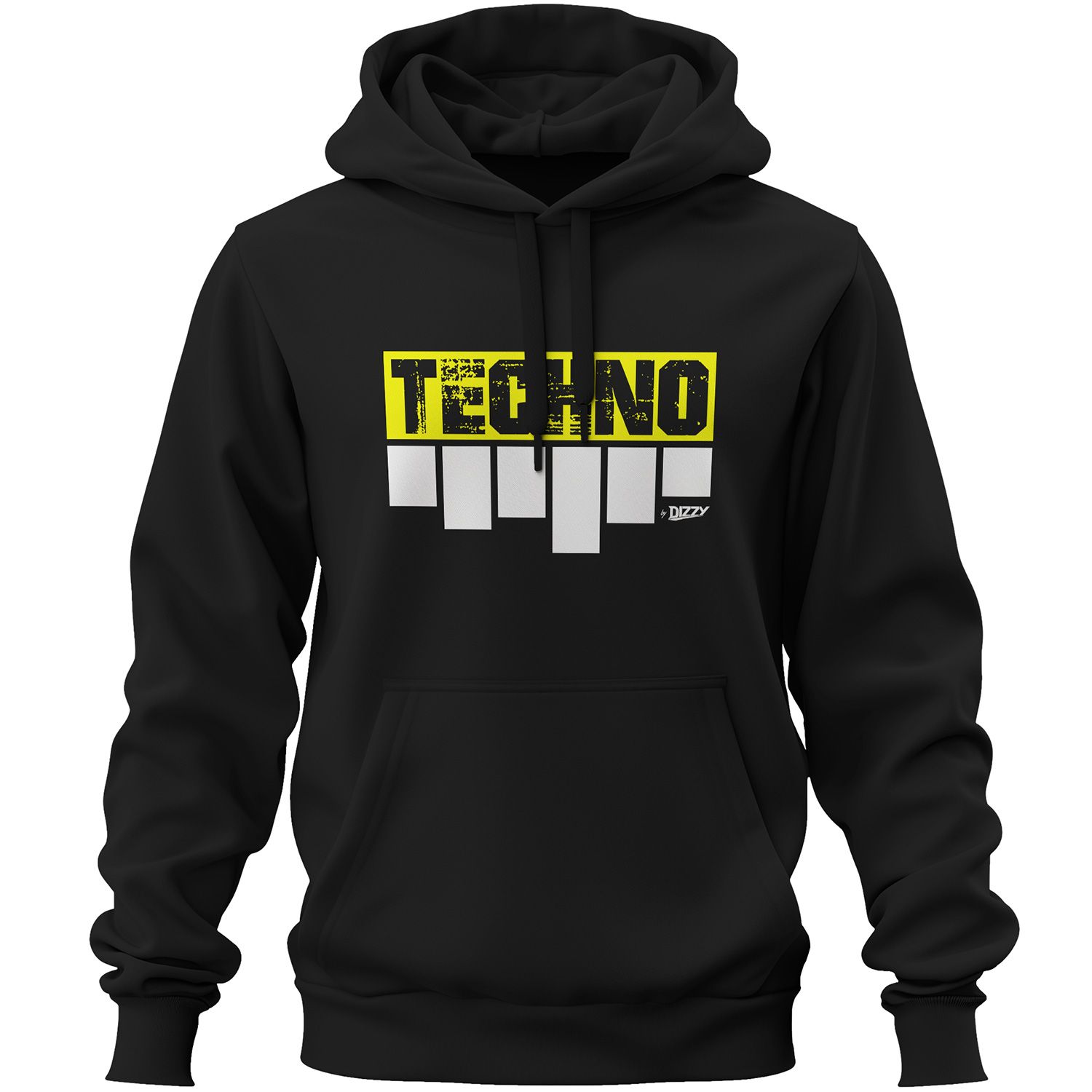 DJ Dizzy Techno Premium-Hoodie Colored-Logo (Unisex)