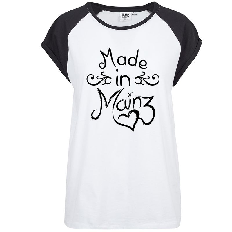 "Made in Mainz" Contrast T-Shirt by Urban Classics (Damen)